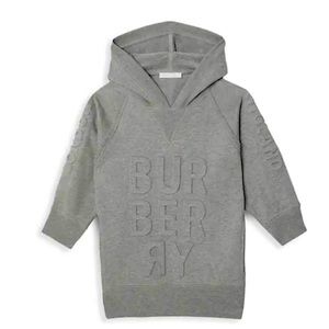 Authentic Burberry Aurora sweatshirt hoodie dress raised logo